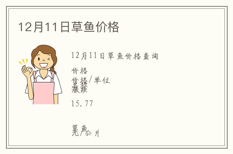 12月11日草魚價(jià)格
