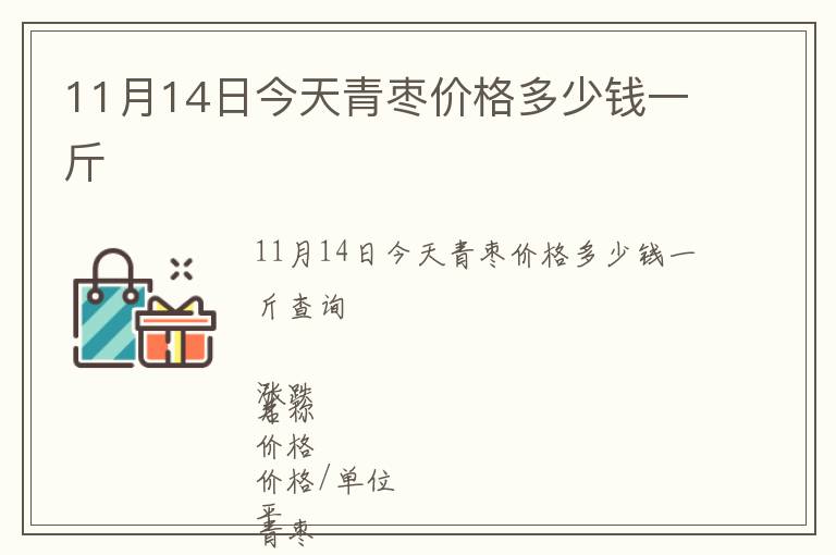 11月14日今天青棗價(jià)格多少錢一斤