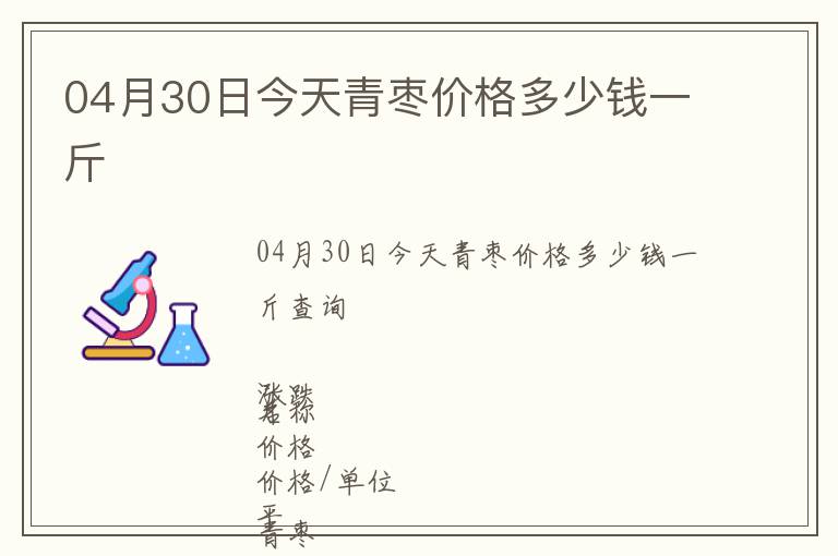 04月30日今天青棗價格多少錢一斤