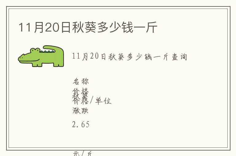11月20日秋葵多少錢(qián)一斤