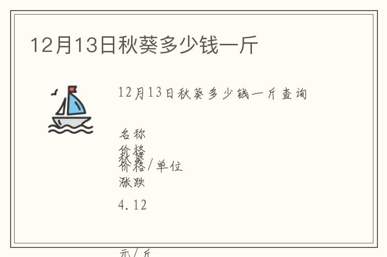 12月13日秋葵多少錢一斤