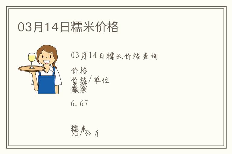 03月14日糯米價(jià)格