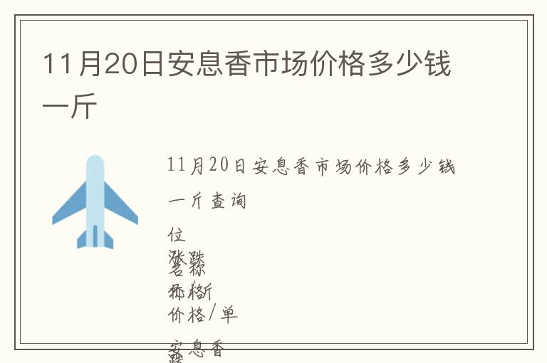 11月20日安息香市場(chǎng)價(jià)格多少錢一斤