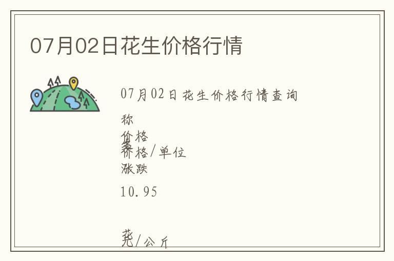07月02日花生價(jià)格行情