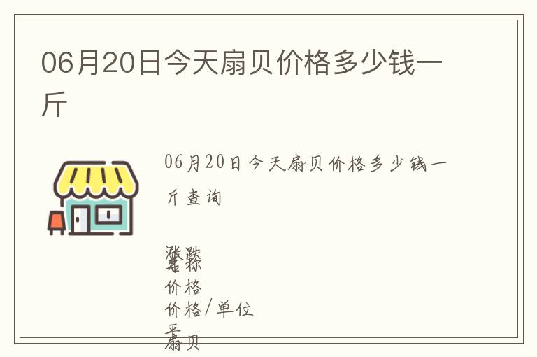 06月20日今天扇貝價格多少錢一斤