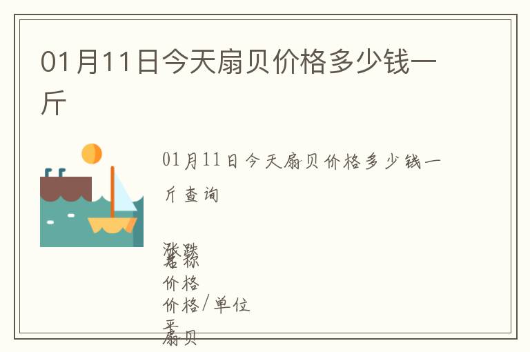 01月11日今天扇貝價格多少錢一斤