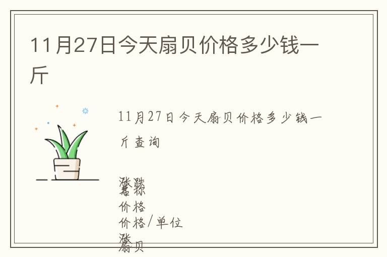 11月27日今天扇貝價(jià)格多少錢(qián)一斤