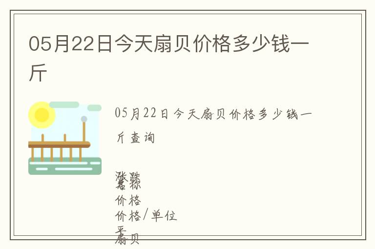 05月22日今天扇貝價格多少錢一斤