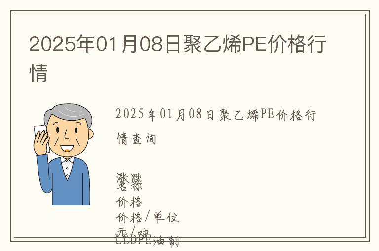 2025年01月08日聚乙烯PE價格行情